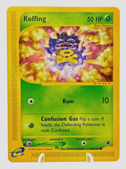 Koffing 114/165-EX Expedition Set Non Holo 2002 TCG Pokemon Card NM - Image 1