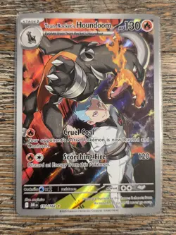 Team Rocket's Houndoom 191/182 Illustration Rare Destined Rivals Pokemon Card NM - Image 1