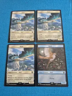 MTG LOTR Lot of 4 Bird Tokens Lord of the Rings Magic the Gathering - Image 1