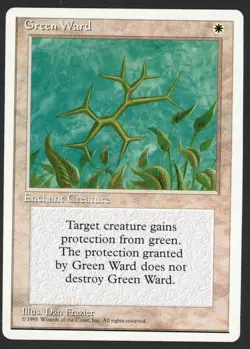 ***Green Ward*** MTG Alternate 4th Edition Magic Kid Icarus - Image 1