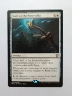 MTG Staff of the Storyteller (ONC) Phyrexia All Will Be One Regular Rare 010/028 - Image 1