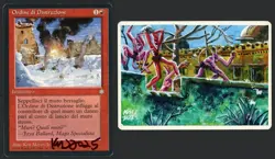 ***Italian Word of Blasting Altered Artist Proof Signed MTG Ice Age Ken Meyer Jr - Image 1