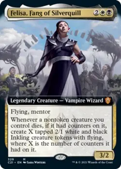 [1x] Felisa, Fang of Silverquill - Extended Art Near Mint, English Commander 202 - Image 1