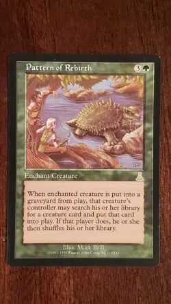 Pattern of Rebirth Urza's Destiny EX/LP 115/143 MTG Magic the Gathering Rare - Image 3