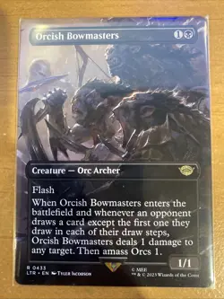 Orcish Bowmasters (Borderless) Lord of the Rings: Tales of Middle-Earth MtG NM! - Image 1