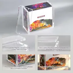 Pokemon Booster Box Display Case Protector Premium Magnets & 99% UV Acrylic - Image 1