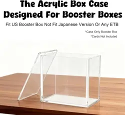Pokemon Booster Box Display Case Protector Premium Magnets & 99% UV Acrylic - Image 2
