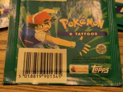 Lot Of 13 Packs Of 6 Pokemon Topps Merlin 1999 Tattoos Factory Sealed C Pics - Image 3