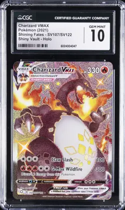2021 POKEMON SHINING FATES SHINY VAULT - HOLO CHARIZARD VMAX CGC 10 GEM MINT - Image 1