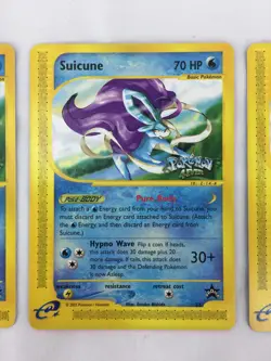 Lot of 3 2002 Pokemon Black Star Promo #53 Suicune Pokemon 4Ever NM Unplayed - Image 5