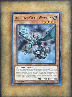 Yugioh Ancient Gear Wyvern LDS1-EN084 Common 1st Ed NM - Image 1