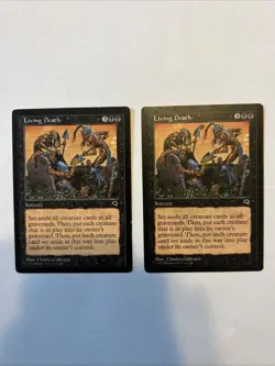 MTG Magic the Gathering Card LP - Living Death Tempest X2 - Image 1