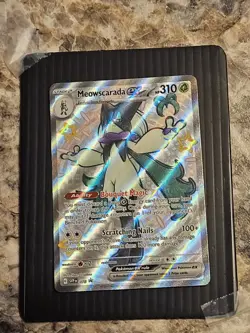 Meowscarada ex SVP078 Black Star Promo Shiny Ultra Rare Pokemon Card 2024 - Image 1