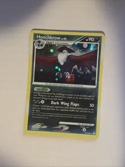 Pokemon TCG Honchkrow LV. 42 Holo Rare Card 10/123 Mysterious Treasures 2007 - Image 1