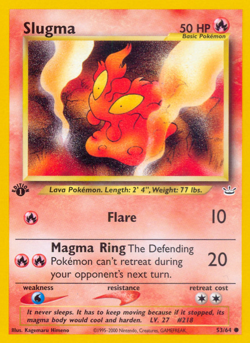 Slugma 53/64 Common | Neo Revelation | Pokemon Card - Image 1