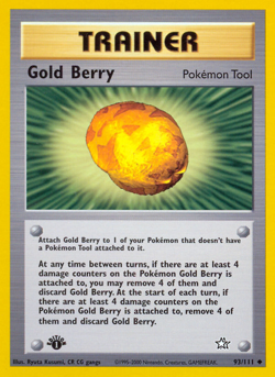 Gold Berry 93/111 Uncommon | Neo Genesis | Pokemon Card - Image 1