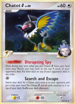 Chatot G 54/147 Uncommon | Supreme Victors | Pokemon Card - Image 1