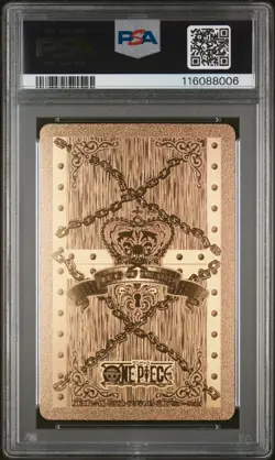 PSA 9 - Monkey D. Luffy King of Spades - One Piece Gold Poker Playing Card 2016 - Image 2