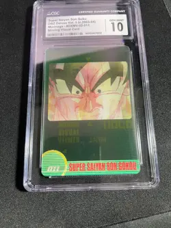 CGC 10 - Super Saiyan Goku #011 3D Morinaga Dragon Ball Z Wafer Cards Part 1 Gem - Image 4
