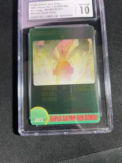 CGC 10 - Super Saiyan Goku #011 3D Morinaga Dragon Ball Z Wafer Cards Part 1 Gem - Image 5