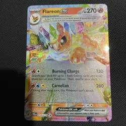Pokemon TCG Prismatic Evolutions Flareon EX Card 014/131 NM Condition - Image 1