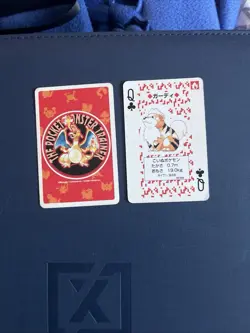Pokemon Growlithe Arcanine Queen King of Clubs Red Charizard Deck Playing Card - Image 3