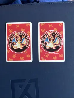 Pokemon Growlithe Arcanine Queen King of Clubs Red Charizard Deck Playing Card - Image 4
