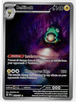 Bellibolt - 201/197 - Pokemon Obsidian Flames Illustration Rare Card NM - Image 1