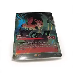 Disney Lorcana - Scar Heartless Hunter Enchanted Set Championship Promo Card - Image 1