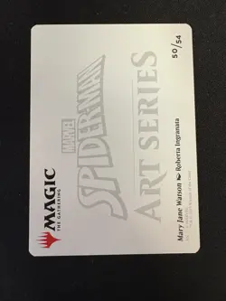 Mary Jane Watson Art Card, Magic the Gathering Spider-Man, 50/54 - Image 2