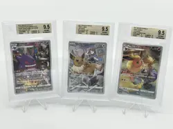 BGS 9.5 Pokemon Card Japanese Gengar Eevee Flareon CHR Rare 3Card Set HOLO - Image 1