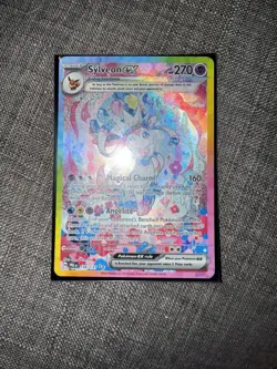 Pokemon Sylveon EX TCG Prismatic Evolutions Holo Rare Card 156/131 SV - Image 2