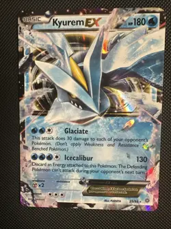 Pokemon TCG XY Ancient Origins Kyurem EX 25/98 Ultra Rare Holo Card LP Condition - Image 1