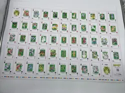 MetaZoo Non Holo Wilderness Playing Cards WPT Uncut Sheet MZ - Image 1