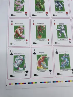 MetaZoo Non Holo Wilderness Playing Cards WPT Uncut Sheet MZ - Image 2