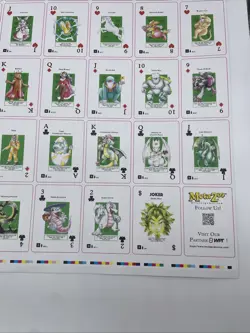 MetaZoo Non Holo Wilderness Playing Cards WPT Uncut Sheet MZ - Image 5