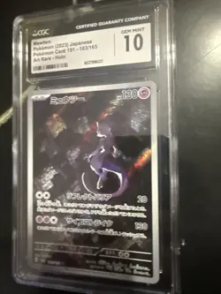 CGC Gem Mint 10✨ Mewtwo 183/165 Holo AR 151 sv2a Pokemon Card Japanese 🌆 - Image 3