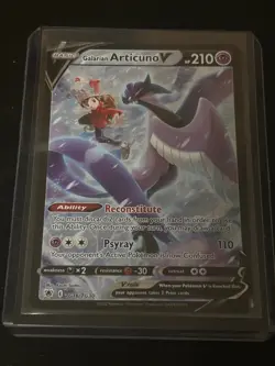 Galarian Articuno V Tg16/Tg30 Swsh10: Astral Radiance Trainer Gallery Holo Card - Image 1