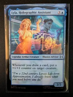 Lyla, Holographic Assistant MTG Marvel's Spider-Man: Eternal-Legal Foil - Image 1