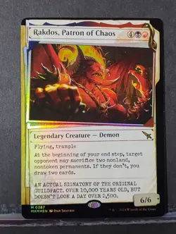 Rakdos, Patron of Chaos (Showcase, Invisible Ink); Foil; Murders at Karlov Manor - Image 1