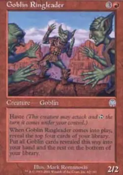 MTG Goblin Ringleader, Apocalypse, Heavily Played, English - Image 1