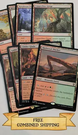 Magic The Gathering: Commander Staples Gruul Land Lot - Image 1