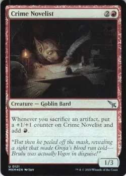 MTG Crime Novelist (121) | NM Foil | Murders at Karlov Manor {MKM} - Image 2