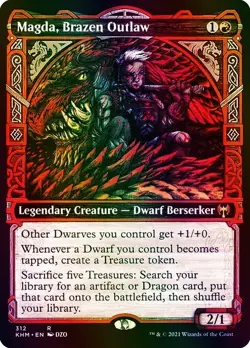 Magda, Brazen Outlaw (Showcase) Kaldheim NM MTG Foil - Image 1