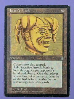 MTG Magic The Gathering: Ice Age (ICE): Jester's Mask Rare - HP - Image 1