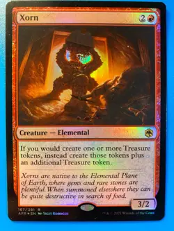 MTG 1x FOIL Xorn # 167 Adventures in the Forgotten Realms Magic Gathering x1 NM - Image 1