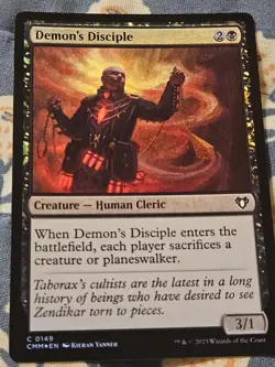 Demon's Disciple FOIL Commander Masters MTG Magic - Image 2