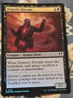 Demon's Disciple FOIL Commander Masters MTG Magic - Image 3