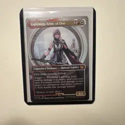 Lightning, Army of One (0320) (Borderless) Final Fantasy Regular (FIN), MTG - Image 1