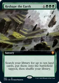 Reshape the Earth (Extended Art) -Foil Near Mint MTG Commander Legends - Image 1